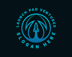 Rocket Launch Circle logo design