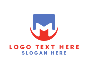 Motel - Abstract Letter M logo design