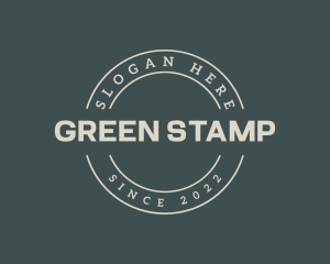 Retro Clothing Stamp logo design