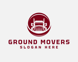 Cargo Trucking Delivery Mover logo design