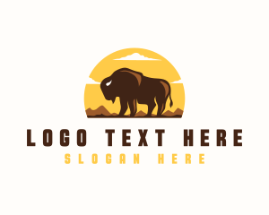 Bison Outdoor Mountain logo