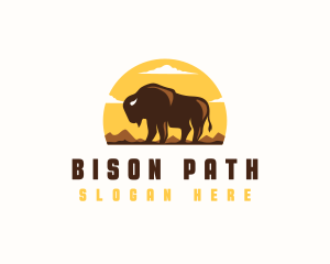 Bison Outdoor Mountain logo