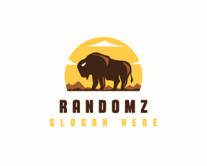 Bison Outdoor Mountain logo