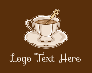 Elegant Coffee Cup logo