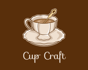 Elegant Coffee Cup logo design