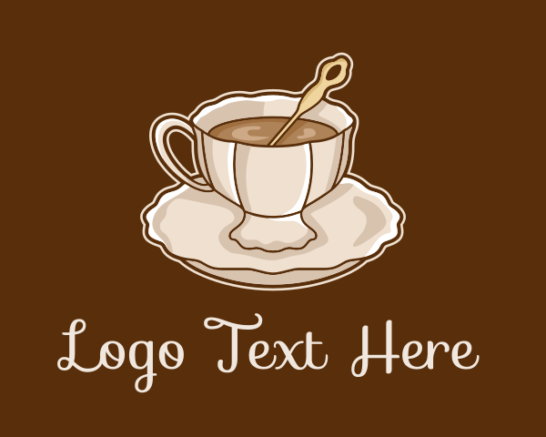 Elegant Coffee Cup logo