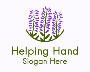 Lavender Flower Garden Logo