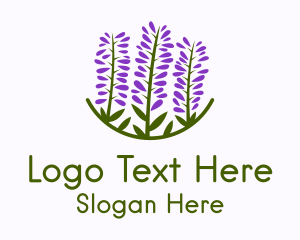 Lavender Flower Garden Logo