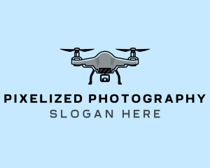 Surveillance Drone Lens logo design