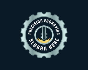 Gear Laser Engrave logo design