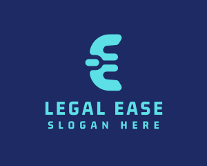 Cyber Digital Letter E Logo