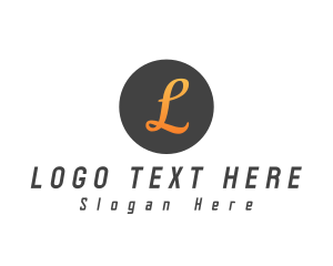 Lettermark - Orange Curvy Lettermark logo design