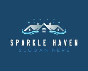 Sparkling Cleaning Tool logo design