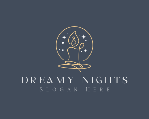 Starry Night Candle logo design