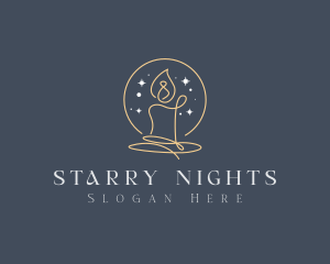 Starry Night Candle logo design