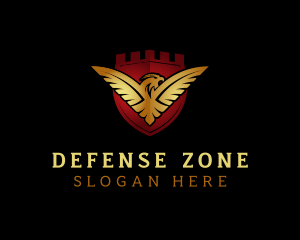 Golden Eagle Shield logo design