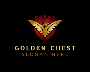 Golden Eagle Shield logo design