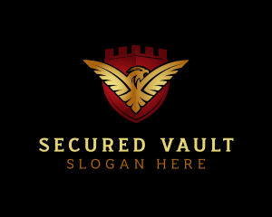 Golden Eagle Shield logo design