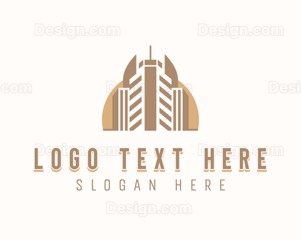 Skyscraper Building Property Logo