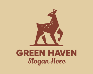 Brown Forest Deer Fawn logo
