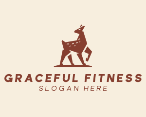 Brown Forest Deer Fawn logo