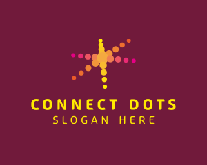 Dots Molecules Science Laboratory logo design