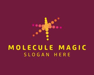 Dots Molecules Science Laboratory logo design