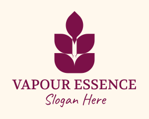 Lavender Essence Leaf logo design