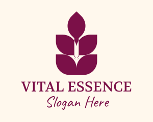 Lavender Essence Leaf logo