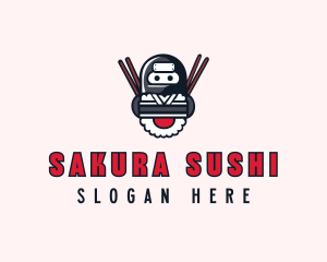 Ninja Sushi Dining logo design