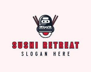 Ninja Sushi Dining logo design