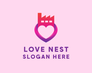 Heart Love Factory logo design