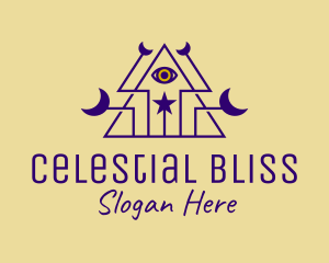 Celestial Psychic Eye logo design