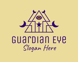 Celestial Psychic Eye logo design