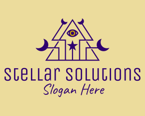 Celestial Psychic Eye logo design