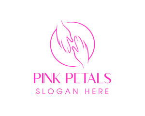 Minimalist Nail Spa logo design