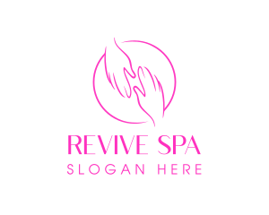 Minimalist Nail Spa logo design