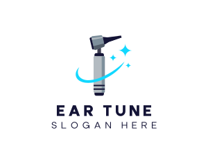 Medical Otoscope Instrument logo design