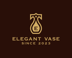 Elegant Vase Home Decor logo design