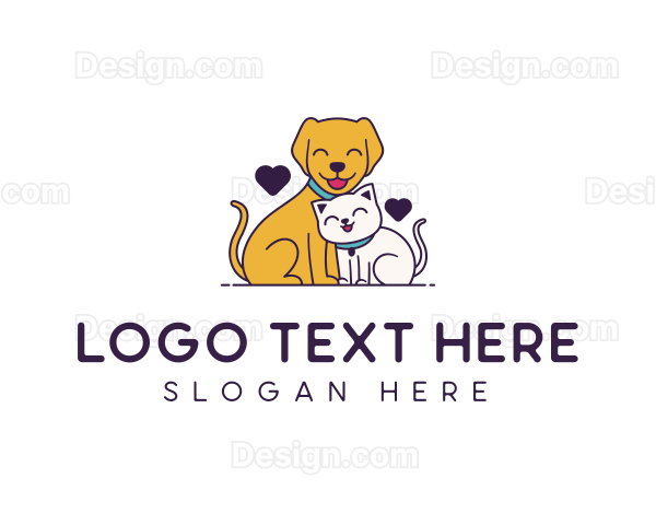 Veterinary Animal Pet Care Logo