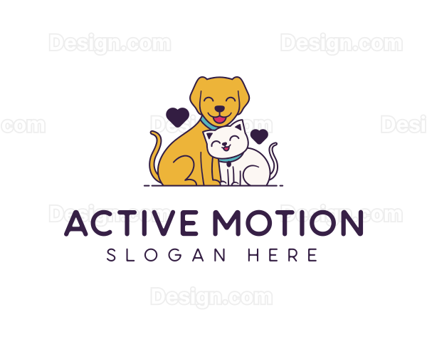 Veterinary Animal Pet Care Logo