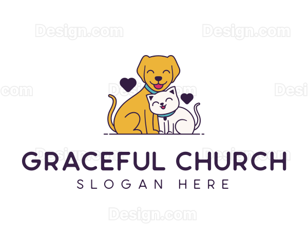 Veterinary Animal Pet Care Logo