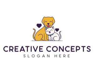 Veterinary Animal Pet Care Logo