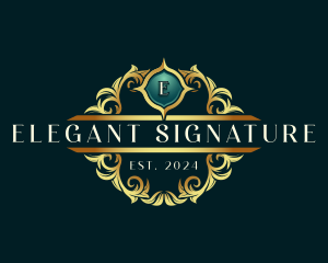 Luxury Crest Ornamental logo design