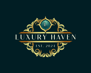 Luxury Crest Ornamental logo design