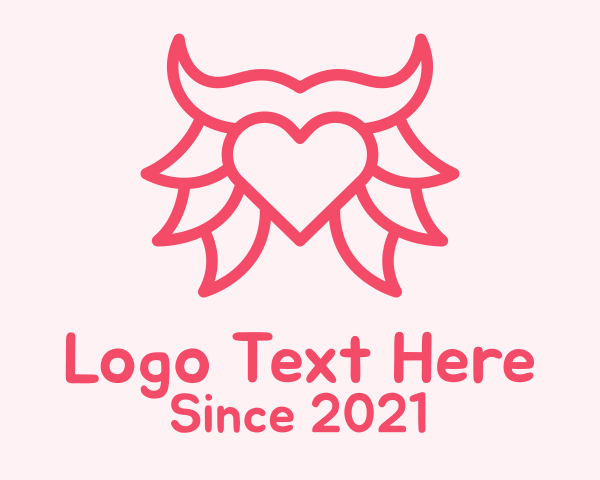 Pink logo example 1
