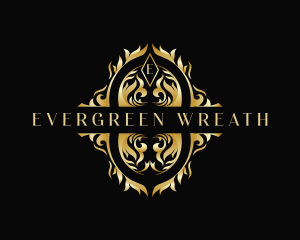 Luxury Ornament Wreath logo design