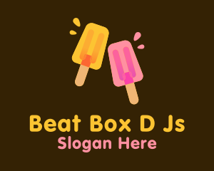 Juicy Popsicle Dessert  Logo