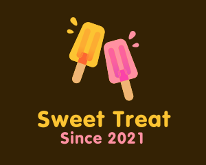 Juicy Popsicle Dessert  logo design