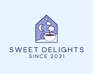 Night Coffee Drink logo design